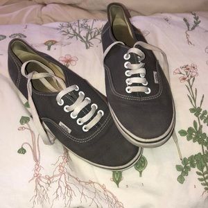 Charcoal lace up vans